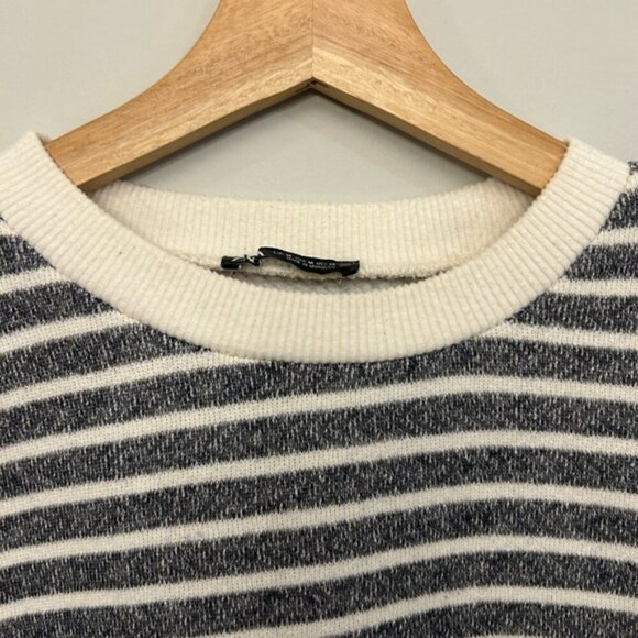 Zara crew neck sweater with stripes size M - Picture 3 of 8